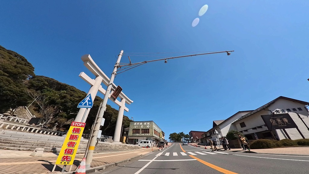 大洗海岸 サンビーチ通り 大洗海岸通り